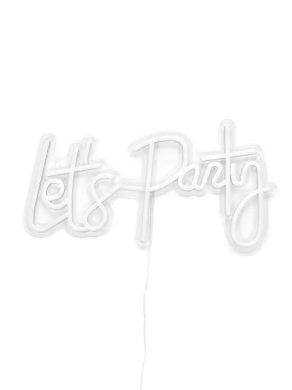 Неоновая вывеска - надпись Let`s Party, 42&times;22 см, от USB, свечение тёплое белое
