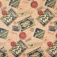 Бумага упаковочная крафтовая «Герою с 23 февраля», 50 х 70 см