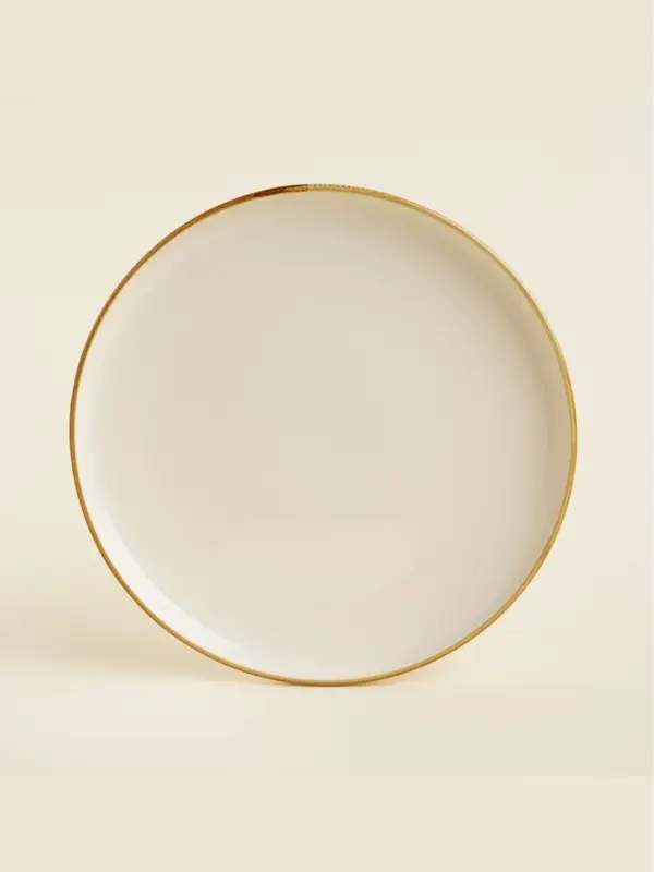 Тарелки SL Home &laquo;Леггеро&raquo;, d=18 см, набор 2 шт., фарфор, бежевые