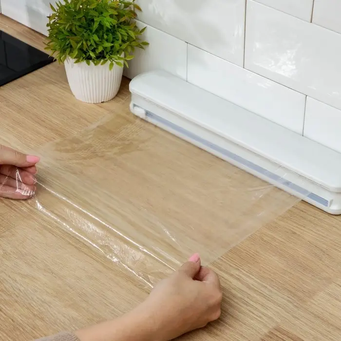 Диспенсер для пищевой плёнки Доляна, 37.3&times;6.5&times;5.3 см, пластик, белый