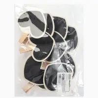 Меловой ценник &laquo;На прищепке&raquo; 6.6&times;7,2, сердце, (фасовка 10 шт.), цвет чёрный