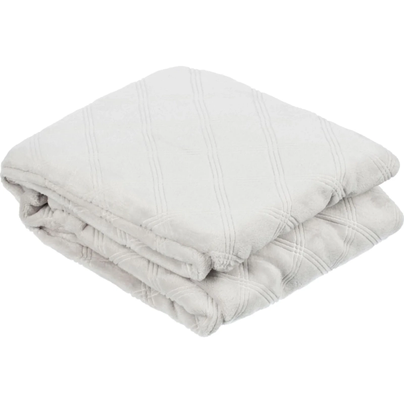 Плед микрофибра Luscan, фактура серый 150x200