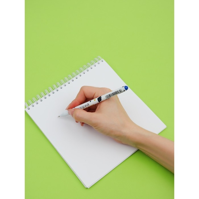 Набор пластиковых ручек  Набор пластиковых ручек "Лучший выпускник школы", синяя паста 0.7 мм, 4 шт