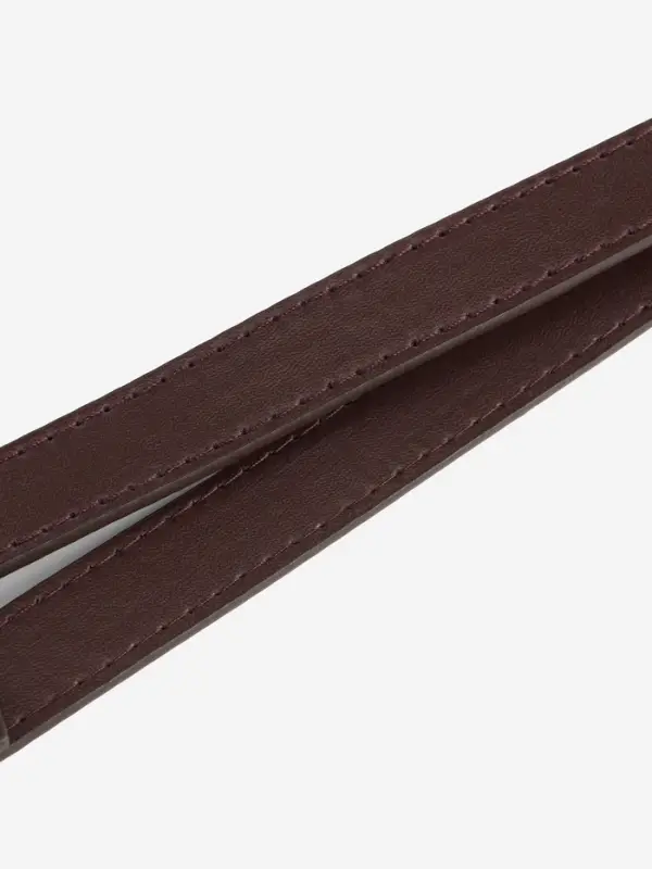 Ручка для сумки, с цепочками и карабинами, 120&times;1.8 см, коричневая