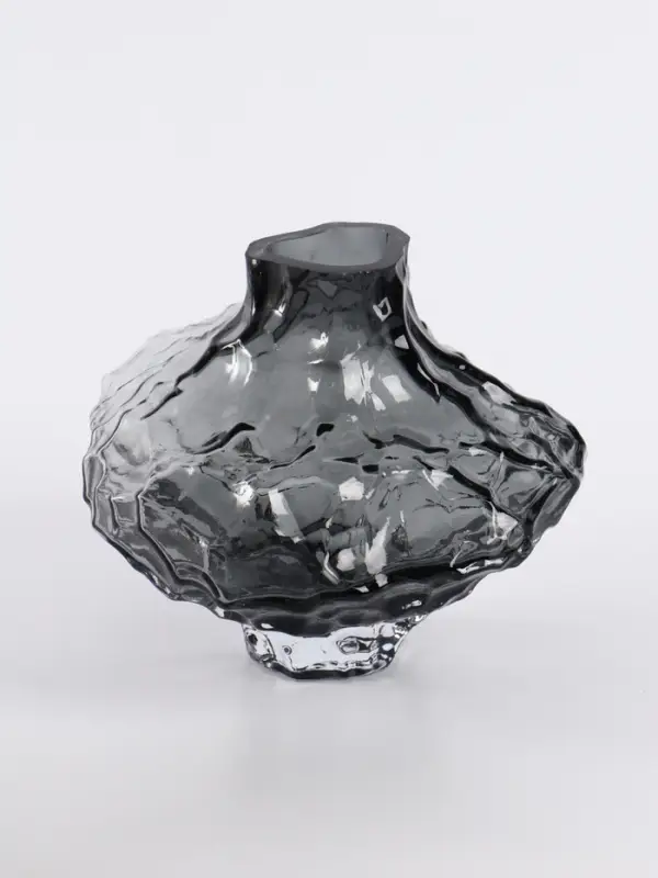 Ваза &laquo;Джино&raquo;, 16&times;19 см, стекло. чёрная