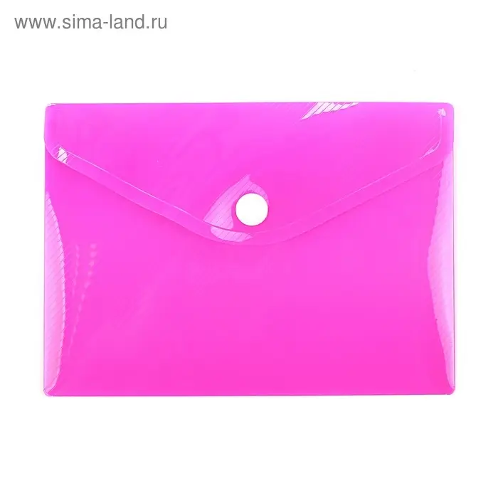 Папка-конверт на кнопке, А6, 180 мкм, Calligrata рифлёная, флуоресцентная, МИКС Папка-конверт на кнопке, А6, 180 мкм, Calligrata рифлёная, флуоресцентная, МИКС
