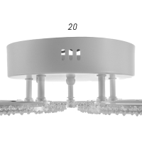 Люстра ГАЛЛОП светодиодная Баббл 70Вт LED 2700-4200К белый 53,5х53,5х9,5см