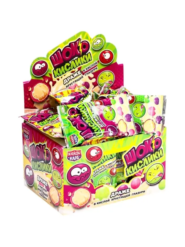 Драже в кислой хрустящей глазури «ШокоКислики», 10 г Драже в кислой хрустящей глазури «ШокоКислики», 10 г