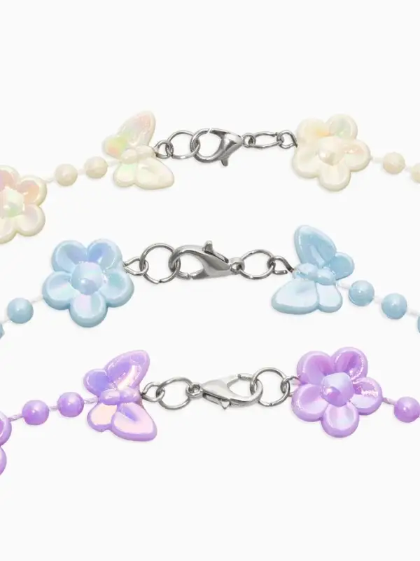 Бусы детские Выбражулька «Бабочки», 40 см, цвет МИКС Бусы детские Выбражулька «Бабочки», 40 см, цвет МИКС