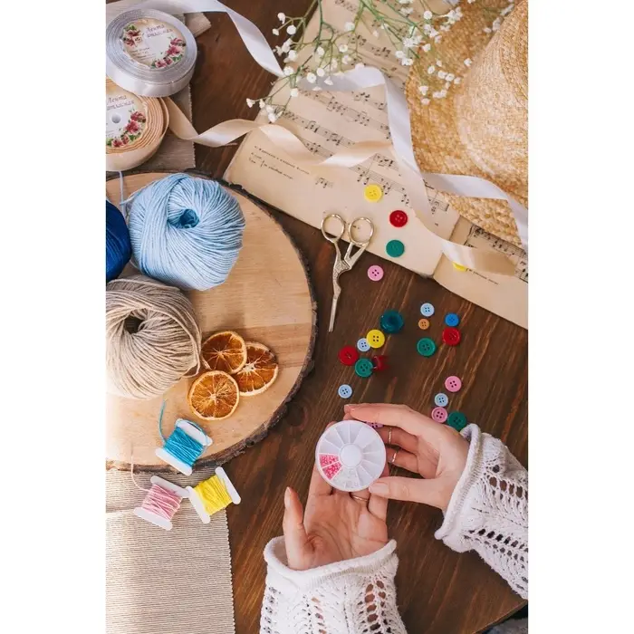 Органайзер для хранения мелочей «Карусель», 12 ячеек, d=6×0.8 см, прозрачный