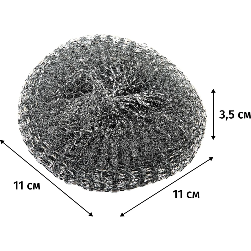 Губка-мочалка YORK из нерж.стали Мега 1шт/уп