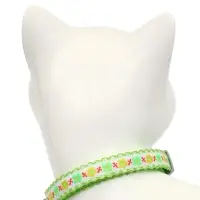 Набор ошейников для кошек &laquo;По-полюшку&raquo;, 30&times;1 см, розовый, зелёный