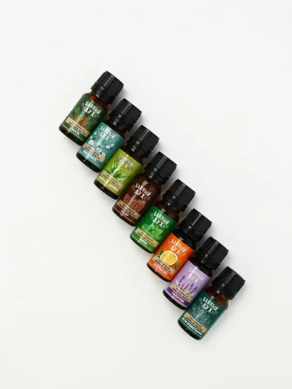 Эфирное масло, набор 8 шт х 10 мл, Банный Дух