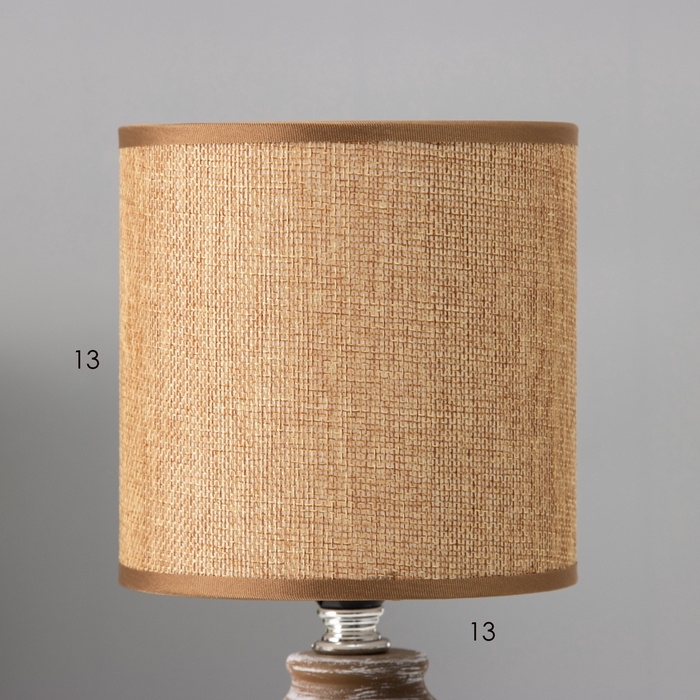 Настольная лампа Настольная лампа "Шарлотта" Е14 40вт шоколадный 13х13х27 см