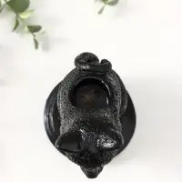 Подсвечник на 1 свечу &laquo;Кошка&raquo;, полистоун, 17&times;10&times;8 см, чёрный