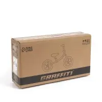 Беговел детский GRAFFITI, диаметр колёс 12", серый