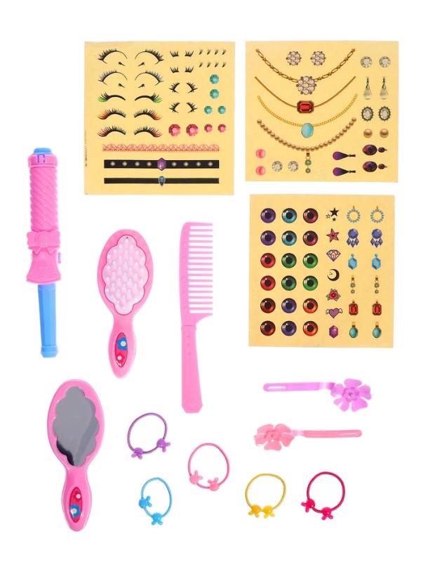 HAPPY VALLEY Игровой набор кукла-манекен "Студия красоты" с аксессуарами, темная девочка