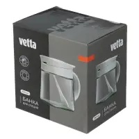 VETTA Банка для специй, 350 мл, стекло, пластик, белый