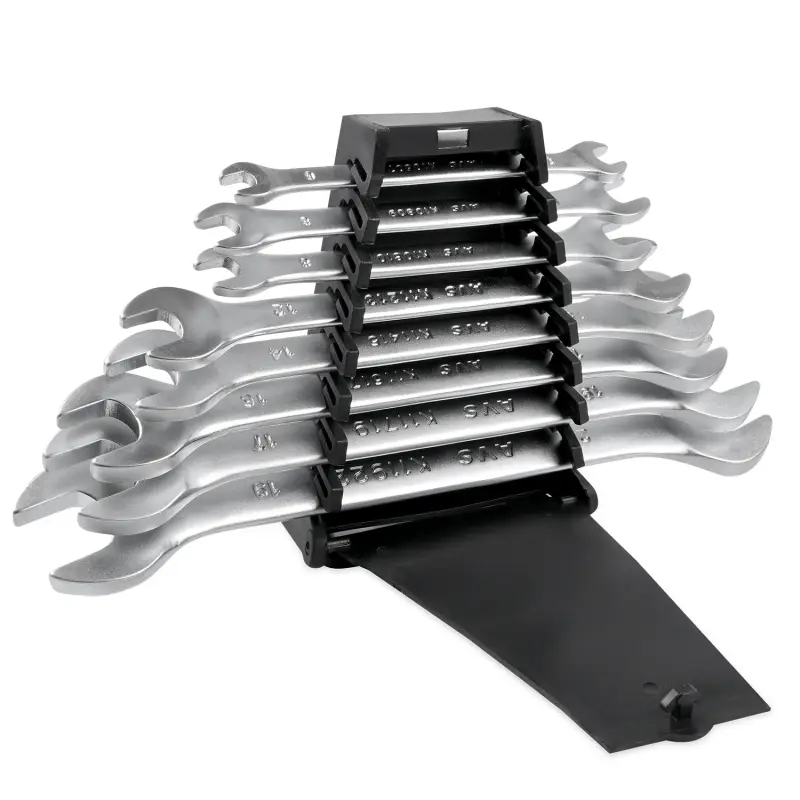 Набор ключей гаечных рожковых на держателе (6-22 мм) (8 предметов) AVS K1N8P