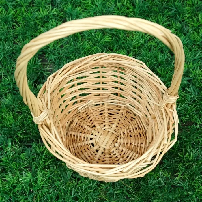 Корзина плетёная для хранения &laquo;Косичка&raquo;, 17&times;17&times;9 см, ручка h=16 см