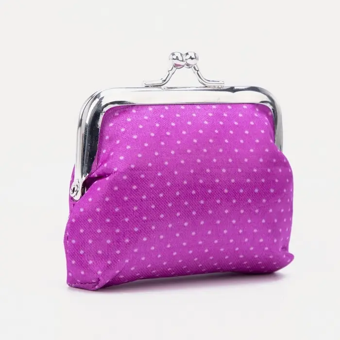 Кошелёк женский на фермуаре, цвет фиолетовый Кошелёк женский на фермуаре, цвет фиолетовый