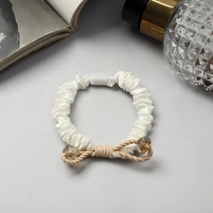 Резинка для волос "Жанет" 5 см, молочный