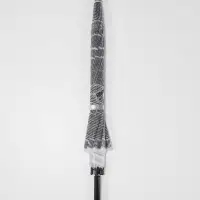 Зонт - трость полуавтоматический &laquo;Газета&raquo;, 8 спиц, R=47/54 см, d=94 см, серый