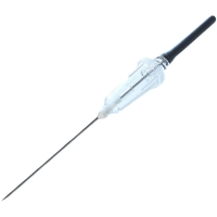 Игла двусторонняя 22G (0,7х25мм) черная виз.контроль Lind-Vac 50шт/уп