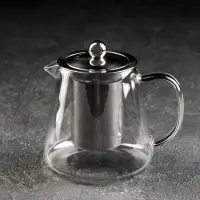Чайник стеклянный заварочный с металлическим ситом &laquo;Эгла&raquo;, 550 мл