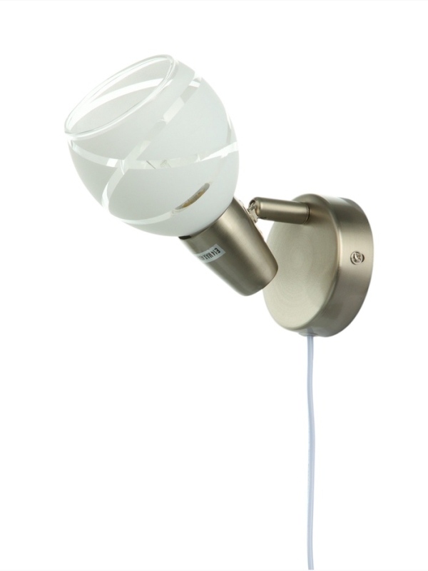 Спот "Ария" 1хЕ14 40Вт сатин 9х17х14 см