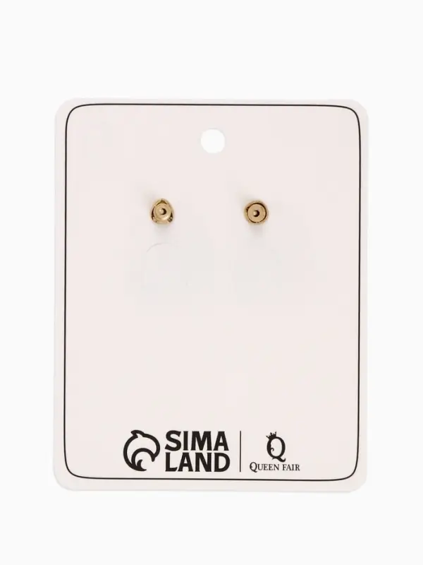 Серьги металл Серьги металл "Ракушки", цвет золото