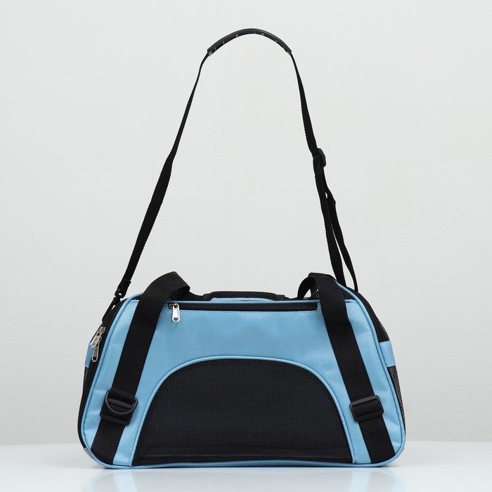 Сумка-переноска сетчатая, 48 х 25 х 29 см, голубая Сумка-переноска сетчатая, 48 х 25 х 29 см, голубая