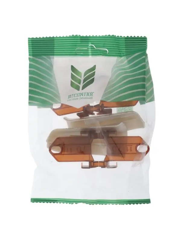 Угол наружный для плинтуса &laquo;Деконика&raquo;, с крепежом, 70 мм, 2 штуки, цвет 547 лофт светло-серый