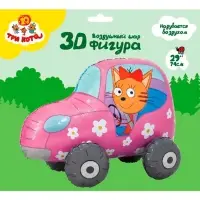 Воздушный шар фольгированный 3D 29" «Три Кота. Карамелька в машине» Воздушный шар фольгированный 3D 29" «Три Кота. Карамелька в машине»