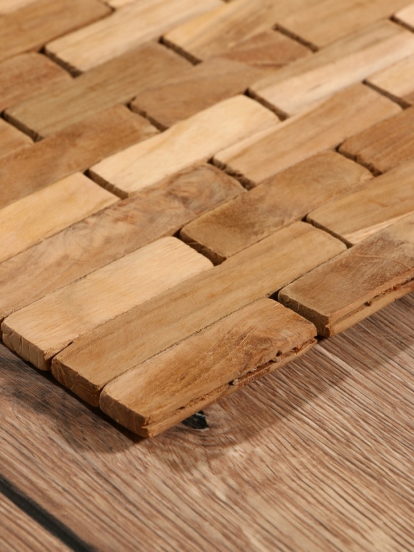 Коврик из тикового дерева, 40х30х0,7 см