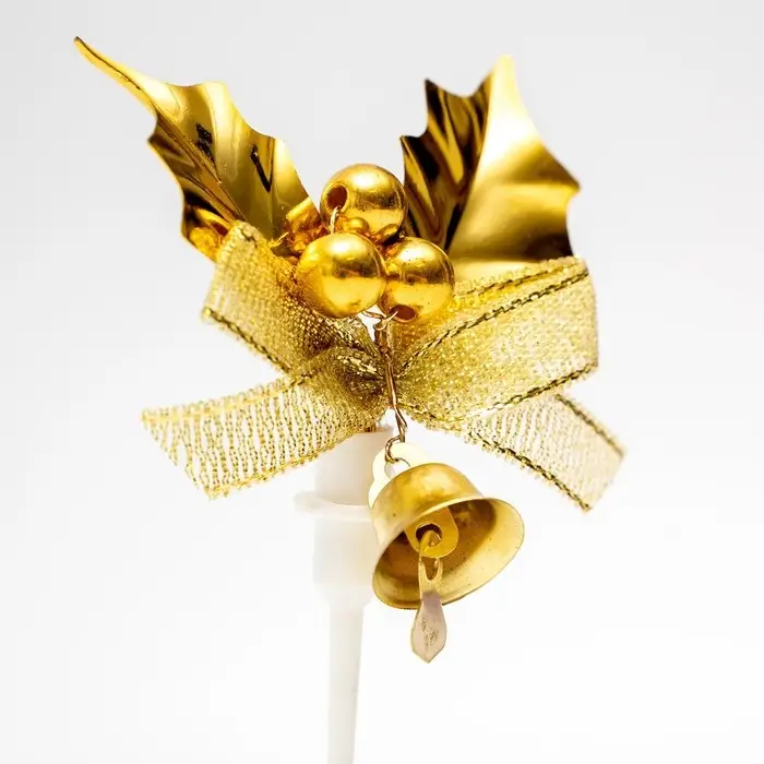 Топпер для торта &laquo;Золотой бантик&raquo;