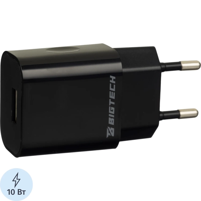 Зарядное устройство 2A, 1USB, черный BT-JCHR-002/C-IPN139