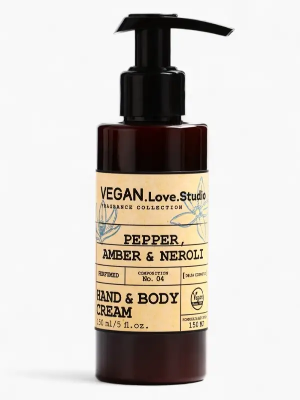 Набор женский VEGAN.Love.Studio  Набор женский VEGAN.Love.Studio "Pepper, Amber, Neroli": гель для душа 300 мл + крем-лосьон 150 мл 1