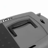 Переноска для животных, 40&times;32&times;26, с пластиковой дверью, серая