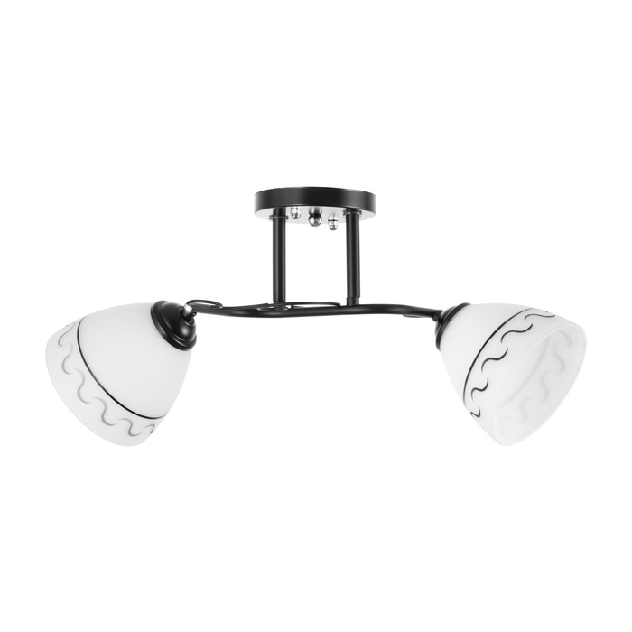 Люстра Люстра "Аврора" 2хЕ27 40Вт черный 48х26 см