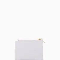 Кошелёк женский на кнопке, 12.5&times;2&times;9 см, однотонный, комбинированный, светло-сиреневый