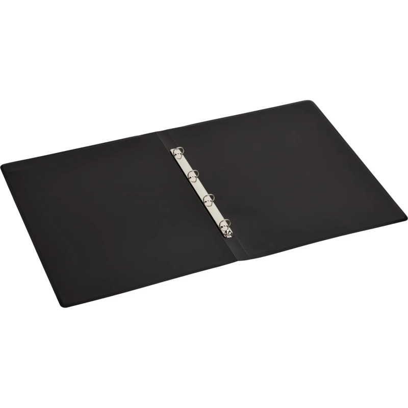 Папка на 4-х кольцах пласт. 25мм вертик. А3 ATTACHE, черный