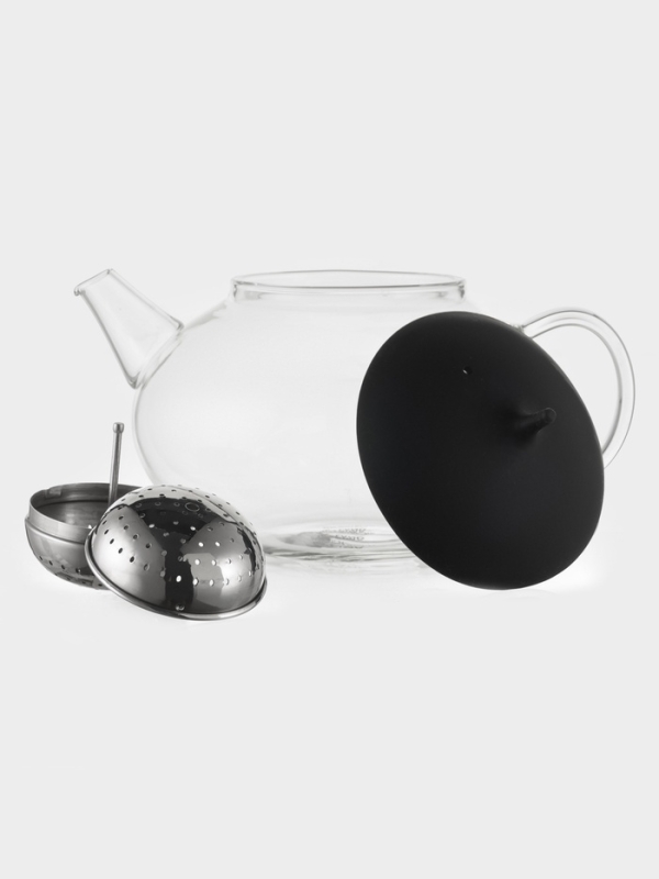 Чайник заварочный стеклянный с металлическим ситом Чайник заварочный стеклянный с металлическим ситом "Дроппер", 1л, 16,2х13,8 см