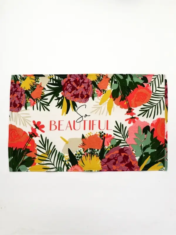 Набор с крем-мёдом 120, чаем и полотенцем в коробке "С 8 марта"