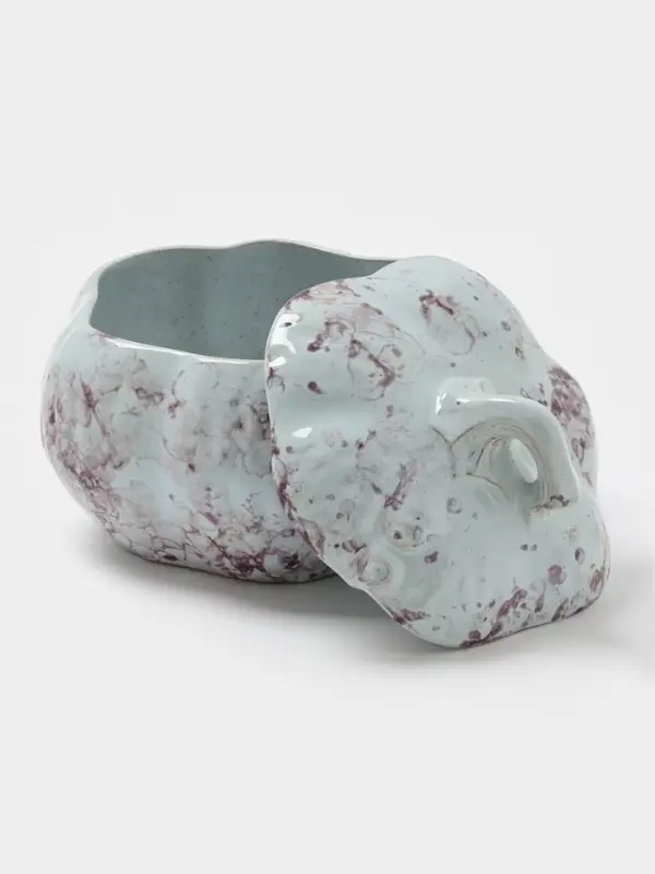 Горшок для запекания Борисовская керамика «Тыква», 2.4 л, серый Горшок для запекания Борисовская керамика «Тыква», 2.4 л, серый