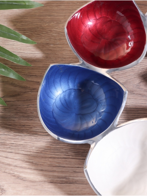 Менажница  Менажница "Триколор" алюминий 29х29х3,5 см