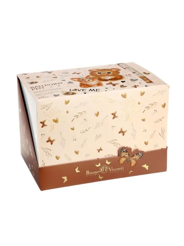 Ручка подарочная шариковая BrunoVisconti: dreamwrite love me. friends, синяя, 0.7 мм, в тубе