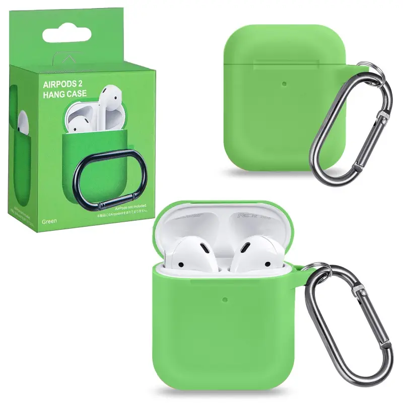 Чехол для AirPods 1/2 с карабином №20 Spearmint