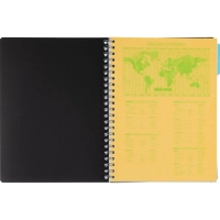 Бизнес-тетрадь SMARTBOOK А4 120л. клетка,спир,микроп,разд,карм,жел-оран