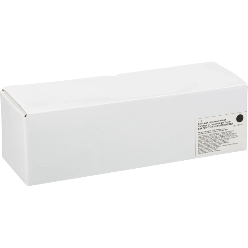 Картридж лазерный Retech Cartridge 712 чер. дляCanonLBP-3010/3100
